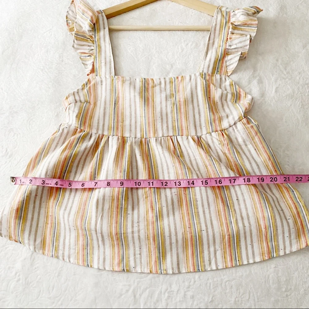 Vintage Style Stripe Babydoll Tank Top - Picture 6 of 10
